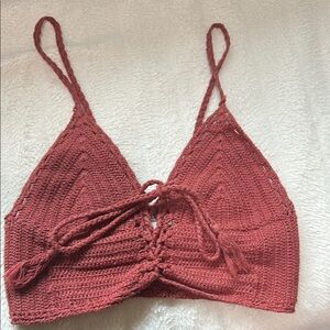 American Eagle Crocheted Shirt